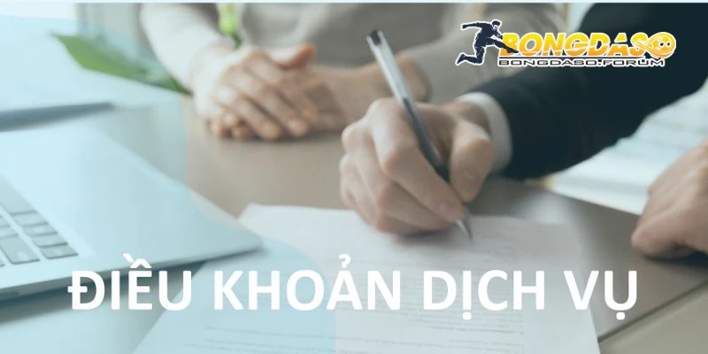 Quy định chung về điều khoản dịch vụ tại Bongdaso